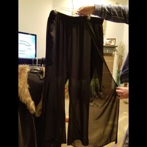 Black sheer torrid pants